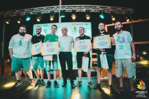 Победниците на јубилејната десетта ‘Трка на келнери’ на Струмица Опен Фестивал 2019 со признанија и награди од Фротирка.