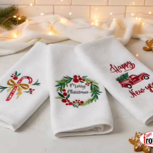 Новогодишен пешкир со вез