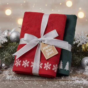 Сет новогодишни пешкири Pine + Snow, 30x50